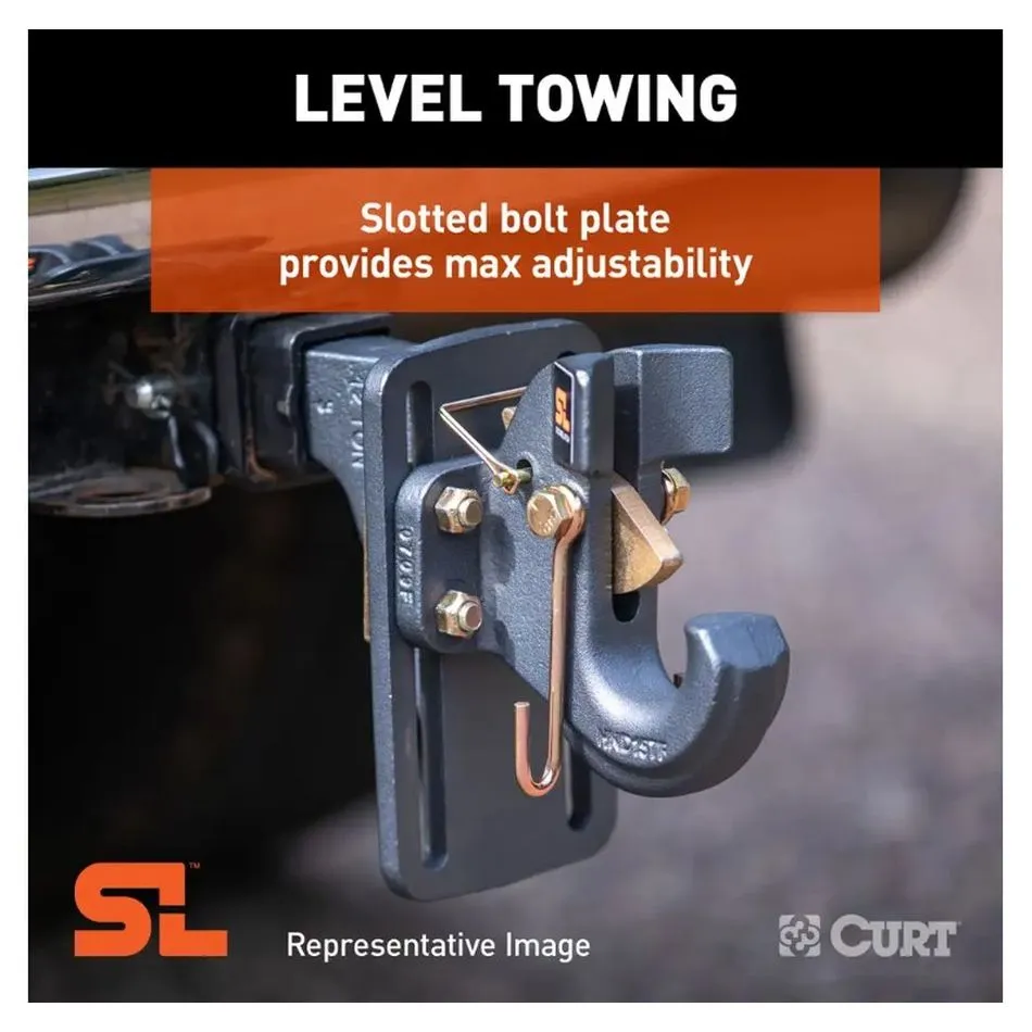 2 ADJUSTABLE SHANK PINTLE